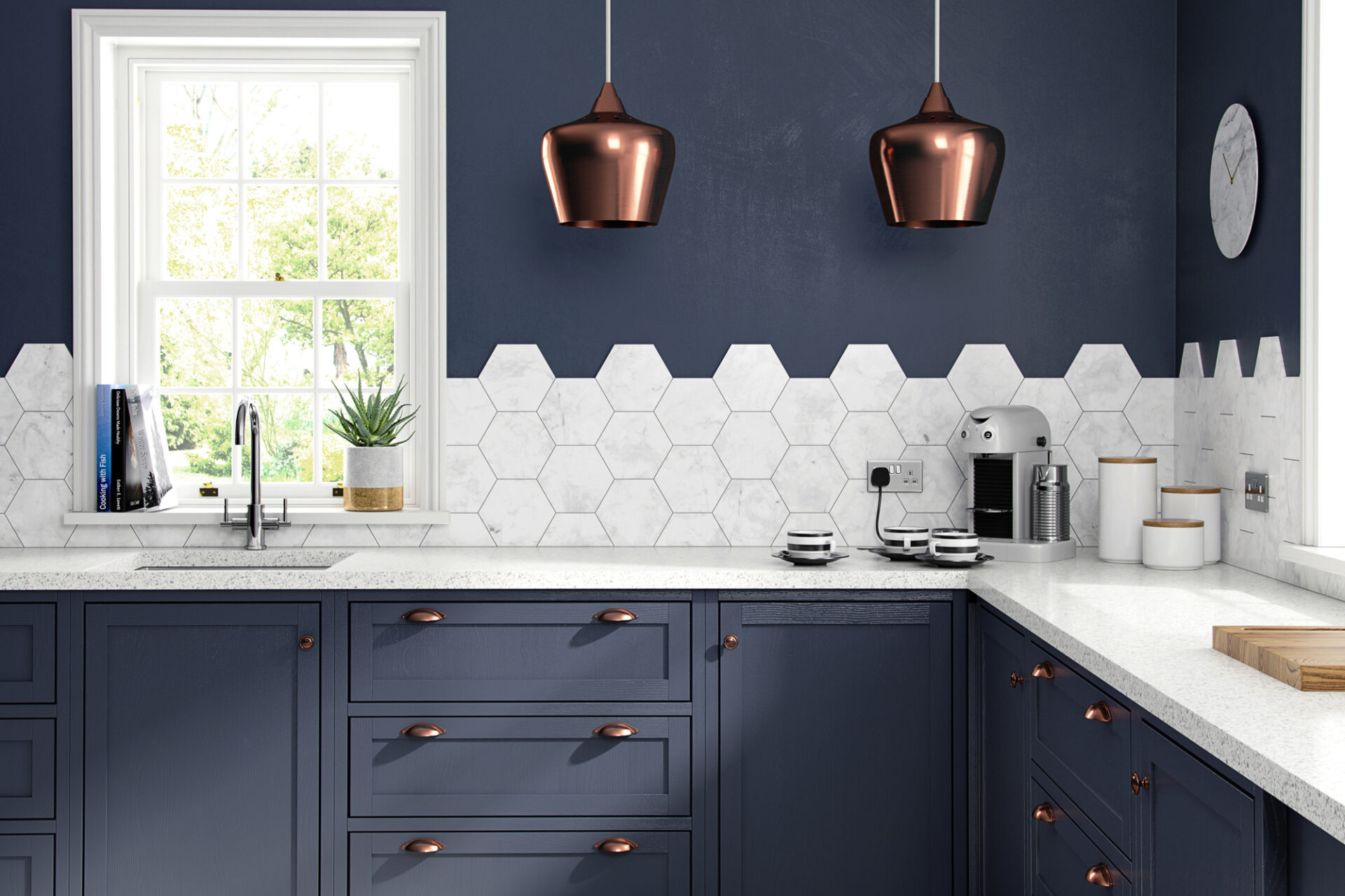 ceramic tile design idea for kitchen